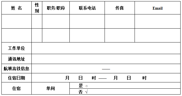 回執(zhí)表